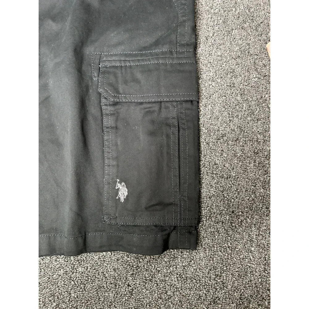 Mens‎ US Polo Assn Black Cargo Shorts Mens Size 40 New NWT